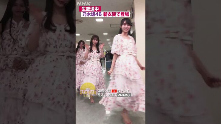 【乃木坂46】新衣装で登場！≪舞台裏動画≫【うたコン】｜NHK｜#shorts