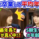 【衝撃】先輩が卒業してメンバーの平均年齢が下がり過ぎな事に衝撃を受ける2人【文字起こし】伊藤理々杏 吉田綾乃クリスティー 乃木坂46