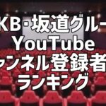 AKB･坂道グループYouTubeチャンネル登録者数ランキング