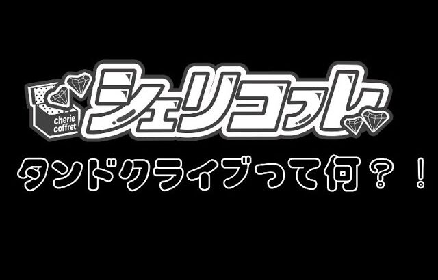 「シェリコフレ のタンドクライブって何？！」って思ってる方へ！