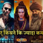 GADAR 2 Box office collection, OMG2, Jailer, Jawan, Mastaney, Akshay Kumar, Sunny Deol, Shahrukh K,