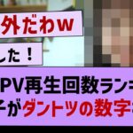 【衝撃】個人PV再生回数ランキング、意外すぎる結果にwww【乃木坂46・乃木坂配信中・小川彩】