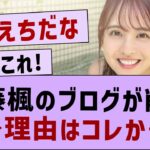 佐藤楓のブログが削除理由が判明する…【乃木坂46・乃木坂配信中・乃木坂工事中】