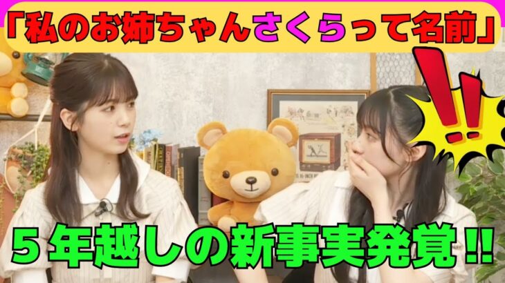 【筒井あやめ・川﨑桜】新事実発覚‼あやめんの姉の名前は「筒井さくら」⁉/文字起こし（乃木坂46・猫舌showroom）