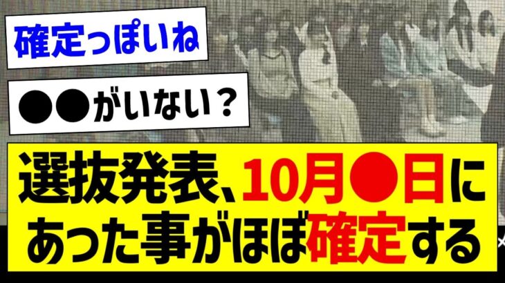 選抜発表、10月●日にあった事がほぼ確定する【乃木坂46・坂道オタク反応集】