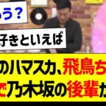 次回のハマスカ、飛鳥ちゃんの代打で乃木坂の後輩が登場！【元乃木坂46・坂道オタク反応集・】