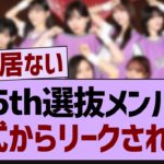 35th選抜メンバー公式からリークされる⁉【乃木坂工事中・乃木坂46・乃木坂配信中】