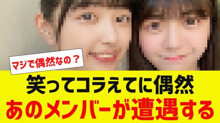 【乃木坂４６】笑ってコラえてに偶然５期生メンバーが遭遇する【反応集】