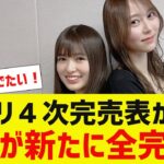 【乃木坂４６】３５枚目ミーグリ４次完売表が公開【反応集】