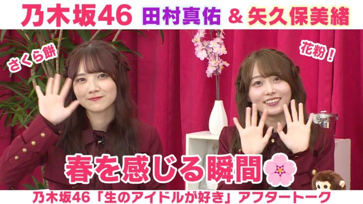 【乃木坂46】田村真佑＆矢久保美緒　やってみたい髪色＆春を感じる瞬間「生のアイドルが好き」アフタートーク