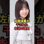 佐藤璃果が干された本当の理由