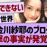 金川紗耶のブログ、衝撃の事実が発覚する【乃木坂46・乃木坂工事中・乃木坂配信中】