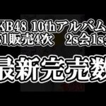 10/10時点 AKB48 10thアルバム OS盤 メンバー別 完売数について48古参が思うこと【AKB48】