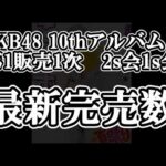 10/7時点 AKB48 10thアルバム OS盤 メンバー別 完売数について48古参が思うこと【AKB48】