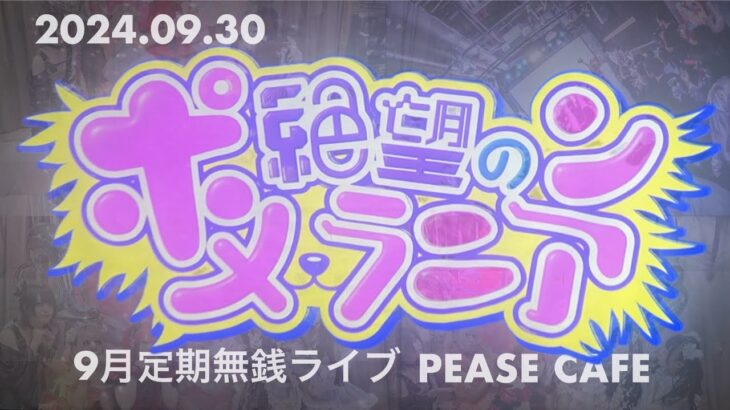 2024.09.30【絶望のポメラニアン】：9月定期無銭ライブ：PEASE CAFE