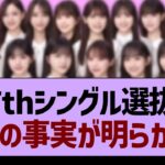 37thシングル選抜で衝撃の事実が明らかに!?【乃木坂46・乃木坂工事中・乃木坂配信中】