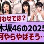 乃木坂46の2025年、何やらやばそう…【乃木坂46・乃木坂工事中・乃木坂配信中】