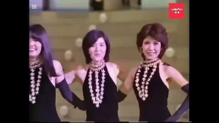 【🔴⚪紅白歌合戦ラインダンス】　昭和49年 (1974年)　伊藤ユミ・桜田淳子・松井悦子・いしだあゆみ・山本リンダ・梓みちよ・小柳ルミ子・山口百恵・伊藤エミ　