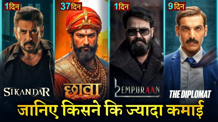Chhaava Box Office Collection, Empuraan Advance Booking, The Diplomat, Sikandar Trailer, Salman Khan