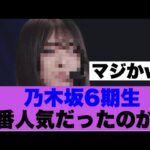 【マジか】乃木坂6期生お披露目で1番人気だったのは…
