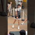 女子中学生の地下アイドルさんによるライブを見ていたら、ダンスが最高に良いパフォーマンスをしていたので、応援してました #大阪 #jk