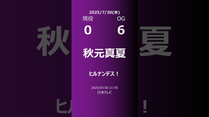 【明日の乃木坂】現役・OG 2025/07/30 #shorts #乃木坂46 【番組出演】
