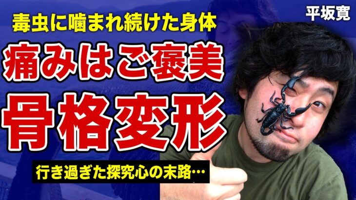 平坂寛が毒虫に噛まれ続ける本当の理由…普通の痛みでは満足できない”マゾヒズム”の実態に言葉を失う…！リアル”モンスターハンター”の身体に起こった異変…致死量の毒に蝕まれすぎてしまった末路に一同驚愕！