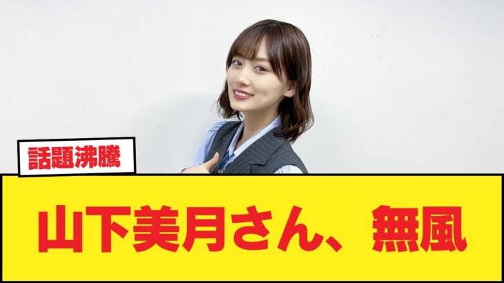 【悲報】山下美月さん、無風【乃木坂46】