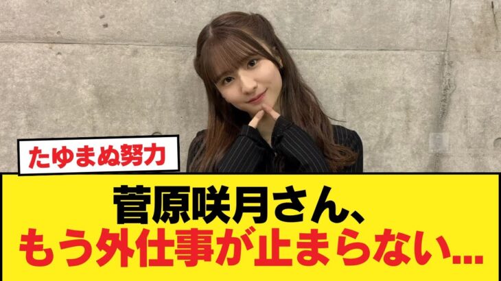 菅原咲月さん、もう外仕事が止まらない・・・【乃木坂46】