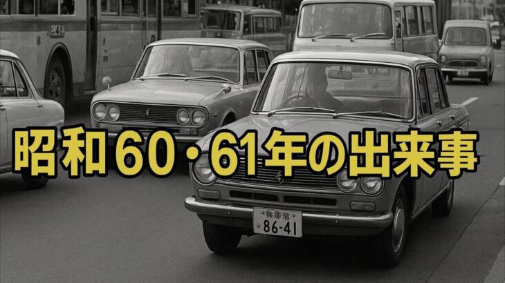 昭和60・61年の出来事：あの頃の日本を振り返る
