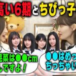 意外と背が高い6期生とちびっ子軍団の5期生と矢久保以外大きい4期生について語る井上和と松尾美佑　乃木坂46