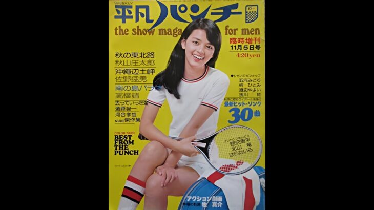 『昭和アイドル 雑誌表紙 AI 編集動画』