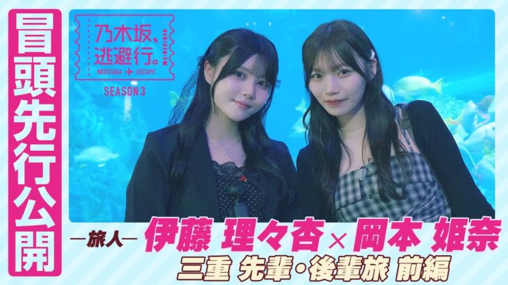 【冒頭先行公開】乃木坂、逃避行。SEASON3　#9 三重旅 前編 #伊藤理々杏 × #岡本姫奈