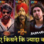 Son Of Sardaar 2 Box office collection, Saiyaara, Coolie vs WAR 2 Advance Booking Collection,