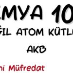 Kimya 10. Sınıf Mol Kavramı (Bağıl Atom Kütlesi / akb) Yeni Müfredat video 5