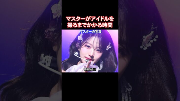 アイドルを撮るマスターたちに許された時間