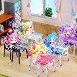 プリキュアの学校と小物をDIY❤️キミとアイドルプリキュアのキュアズキューン、キュアキッス、キュアアイドル、キュアキュンキュン、キュアウインクの教室を手作り✨お部屋を100均材料工作🍭