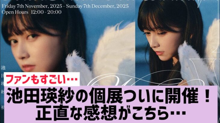 【乃木坂】池田瑛紗の個展｢Wings:あひるの夢｣が開催！