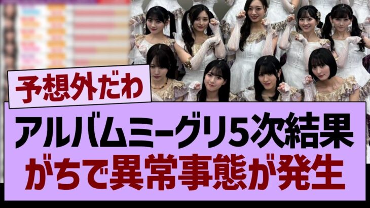 アルバムミーグリ5次結果、がちで異常事態が発生する…【乃木坂46・乃木坂工事中・乃木坂配信中】