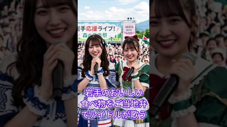 【岩手のおいしい食べ物】アイドルが御当地弁で歌う！#地下アイドル #アイドル #乃木坂46 #岩手 #shorts