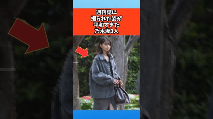 週刊誌に撮られた姿が平和すぎた乃木坂3人 #芸能 #芸能人 #乃木坂46