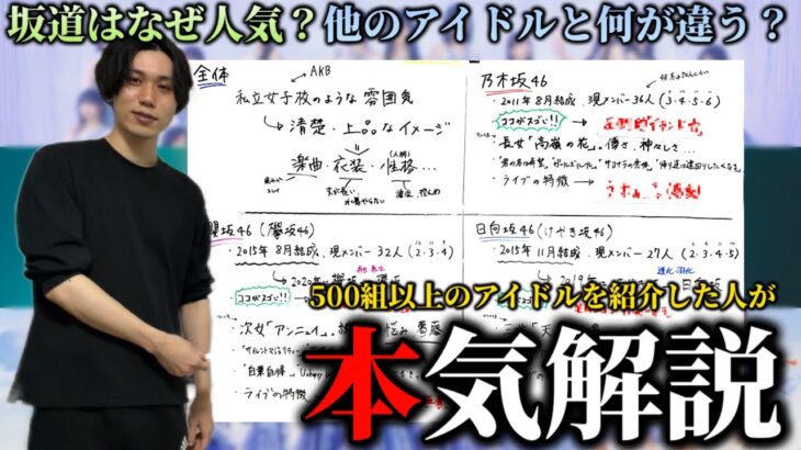 坂道アイドルについて本気で解説してみた。【乃木坂46・櫻坂46・日向坂46】