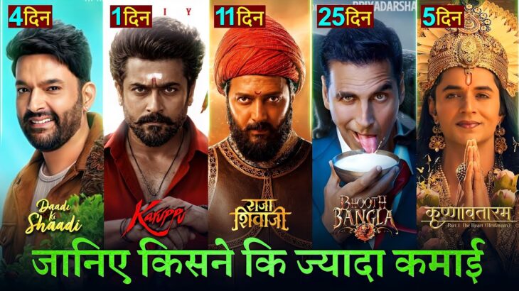 Bhooth Bangla Box Office Collection, Krishnavataram, Karuppu Hindi Trailer, Raja Shivaji Collection,
