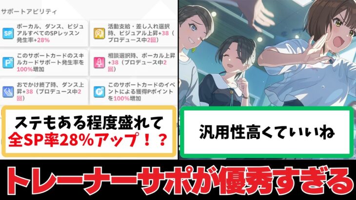 【反応集＋補足】「新トレーナーサポカが優秀すぎますわ」に関する学Pたちの反応集【学園アイドルマスター】