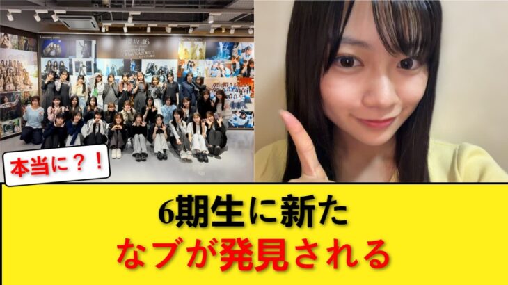 【悲報】6期生に新たなブが発見される 【乃木坂46】