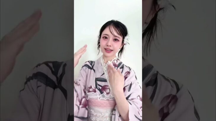 この度、GRLさんのモデルをさせていただいておりますᐢ ⸝⸝ ᐢ♥︎浴衣おそろいしよ〜👘🫶🏻︎‪#ilife #福丸うさ