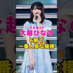 乃木坂46・大越ひなのが6期生で1番人気な模様#芸能界 #芸能 #shorts #乃木坂46 #乃木坂