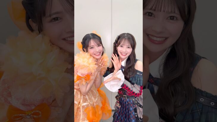 #AKB48 の #伊藤百花 さんと「 #センセーション 」をコラボさせていただきました👻♡ありがとうございました🧡💖#鎮西寿々歌 #FRUITSZIPPER  #ふるっぱー