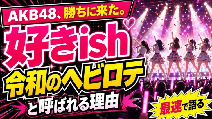 【速報】AKB48、勝ちに来た。「好きish」が”令和のヘビロテ”と呼ばれる理由を最速で語る