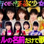 現役アイドルの名前だけで「行くぜっ！怪盗少女」の”韻”を制覇できる？【検証】